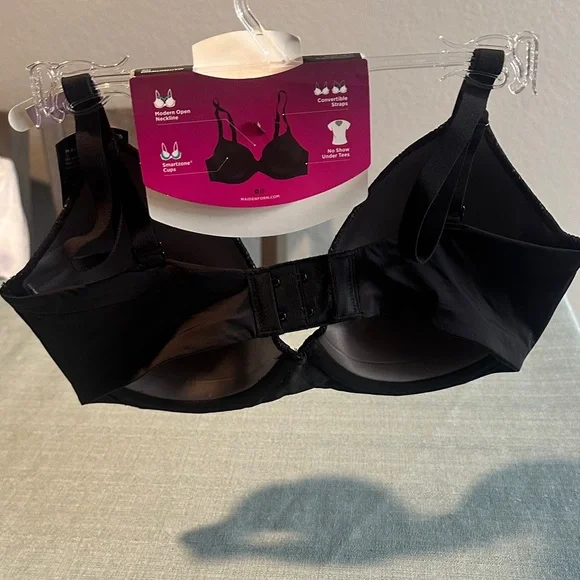 Maidenform Black Floral Lace Bra - Picture 2 of 3